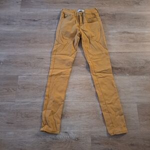 AQ American Quality Denim Mustard Skinny Light Denim Pants Women Junior's Size 1